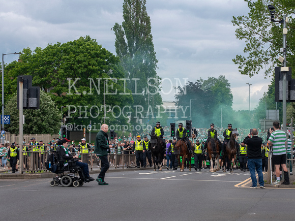 Celtic v Rangers fans Scottish Cup Final 25th May 2024 (8)
